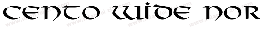 Cento Wide Normal字体转换